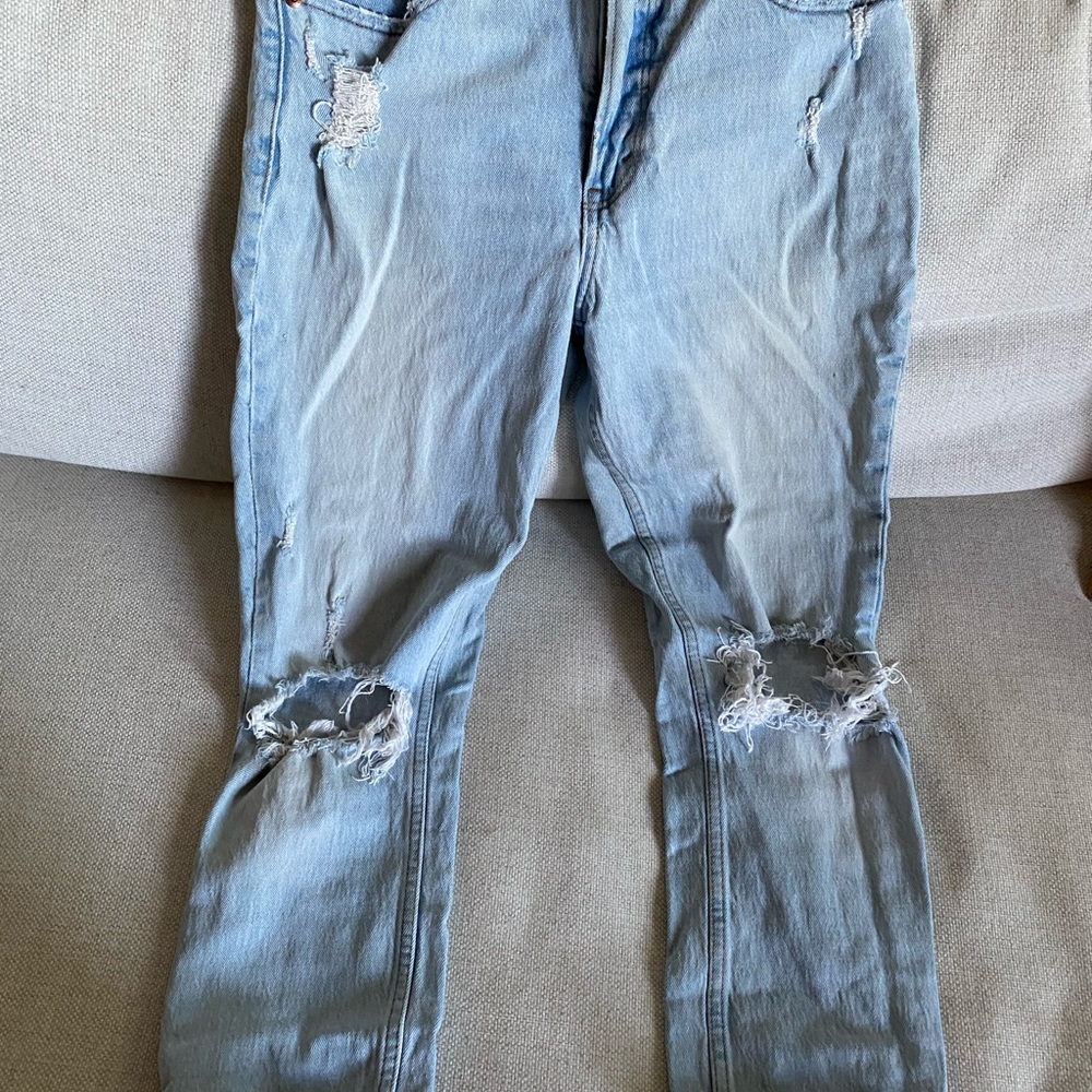 Abercrombie Distressed Light Blue Women's Jeans